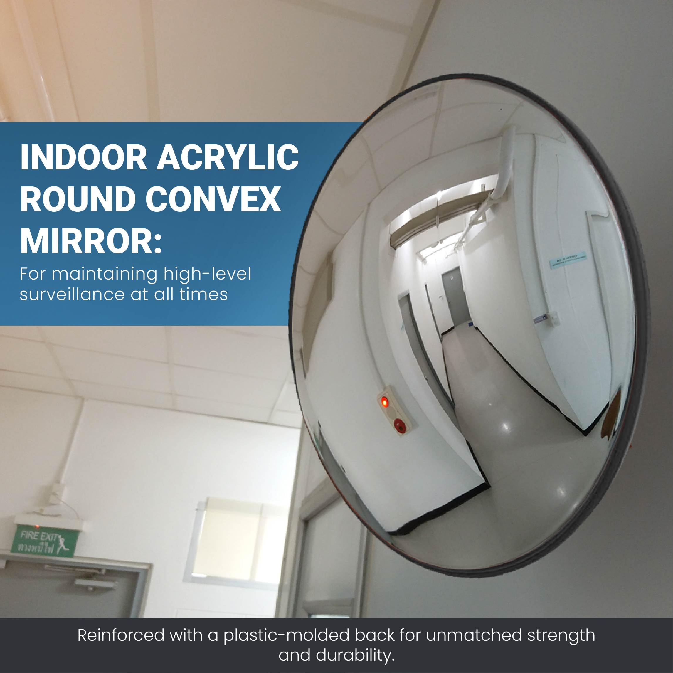 Vision Metalizers - OC2600 26” Acrylic Outdoor Convex Mirror -