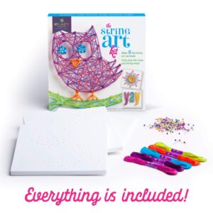 Craft-tastic DIY String Art – Craft Kit for Kids – Everything Included for 3 Fun Arts & Crafts Projects – Owl Series, Large