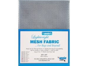 annies lightweight pewter mesh fabric ltwt 18x54, 54 inches