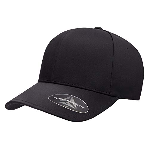 Flexfit Men's Delta Seamless Baseball Cap, Black, Large-X-Large