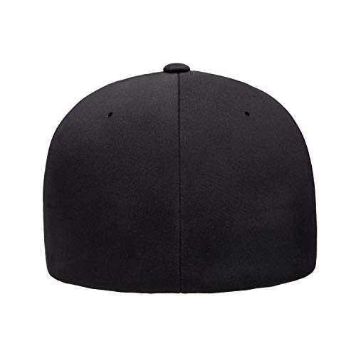 Flexfit Men's Delta Seamless Baseball Cap, Black, Large-X-Large