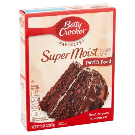 Betty Crocker Super Moist Devil's Food Cake Mix, 15.25 oz (Pack of 10)