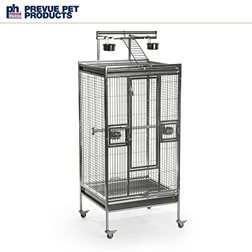 Prevue Pet Products Stainless Steel Play top Bird Cage, Stainless Steel, Medium