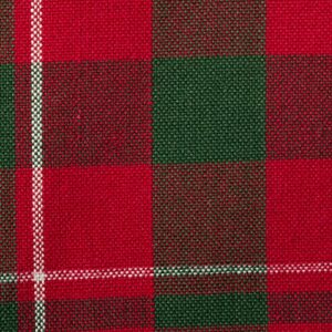 DII Holiday Dining Table Linen Collection Tartan Holly Plaid, Christmas Table Runner, 14x72, Red & Green