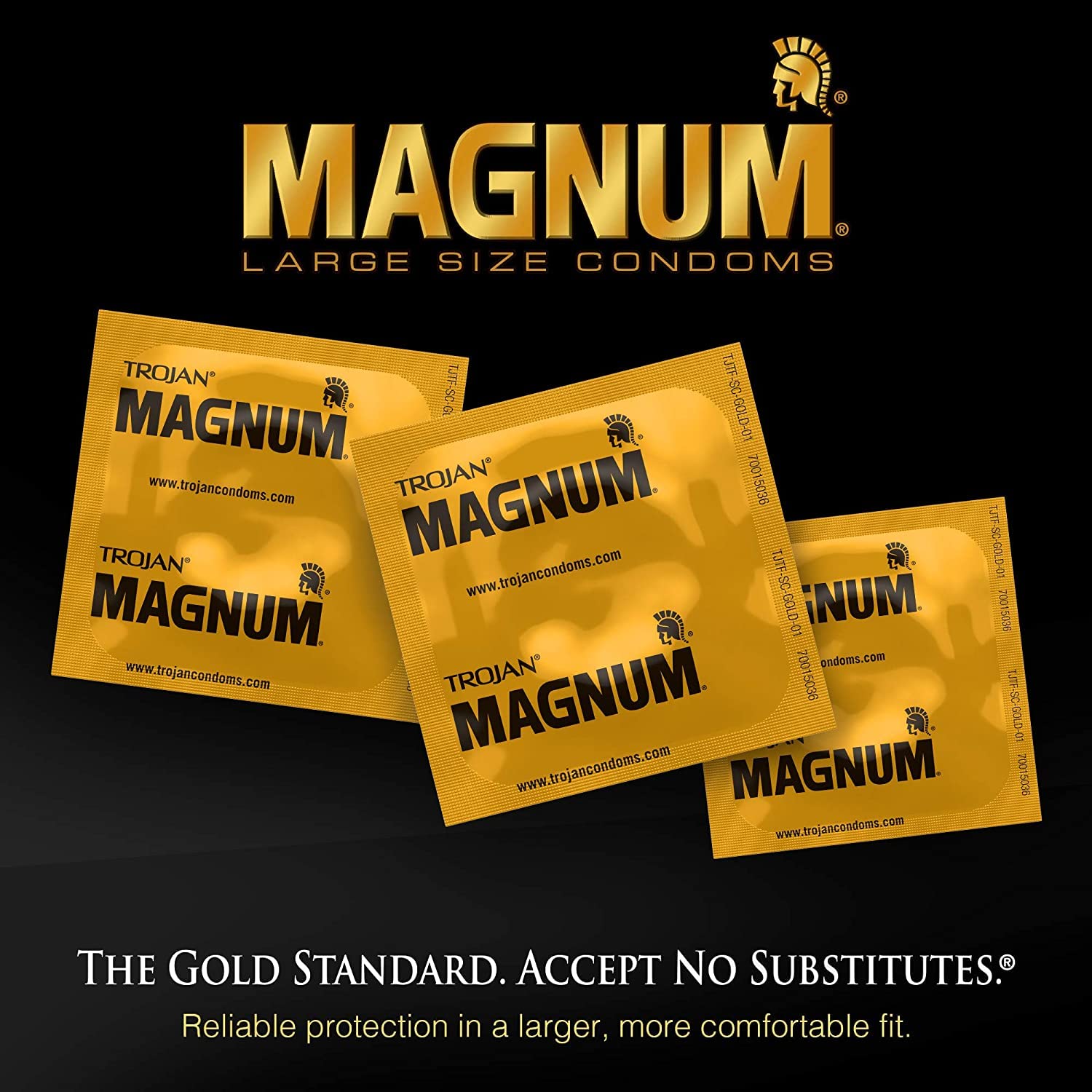 Trojan Magnum XL Size Lubricated Latex Condoms - 12 ct, Pack of 2