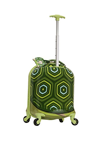 Rockland Jr. Kids' My First Hardside Spinner Luggage, Turtle, Carry-On 19-Inch, Telescoping Handles