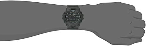 Casio Men's XL Series G-Shock Quartz 200M WR Shock Resistant Resin Color: Matte Grey (Model GA-700UC-8ACR)