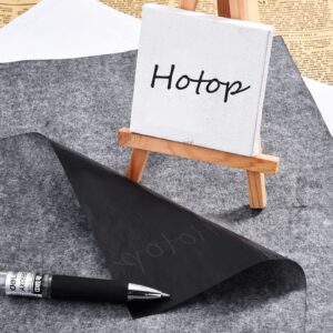 Hotop 100 Sheets Carbon Transfer Paper, Black Tracing Paper for Wood, Paper, Canvas and Other Art Surfaces (9 x 13 Inch)