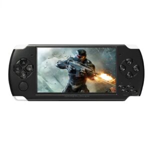 JXD Handheld Game Console 4.3 inch 8GB Built in 2000 Games for Multiple Simulators X6 Retro Video Game Console Mp3/4/Ebook TV Out Mini Hand Portable Game Player Device Holiday (Black)