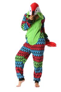 6349-s just love adult onesie/womens pajamas, parrot, small