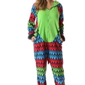 6349-S Just Love Adult Onesie/Womens Pajamas, Parrot, Small