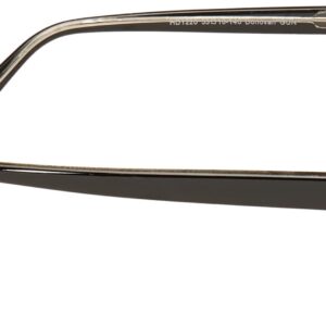 Foster Grant Men's Donovan Square Reading Glasses, Gunmetal/Transparent, 53 mm, +1.00