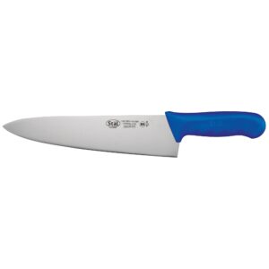 winco 10" commercial-grade chef's knife with german steel blade, blue