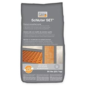 Schluter Set Grey 50 lbs Bag UNMODIFIED Thin-SET MORTAR (1)