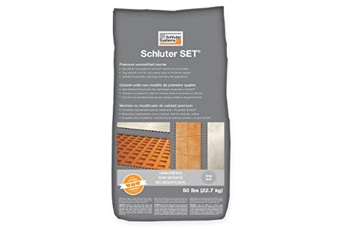 Schluter Set Grey 50 lbs Bag UNMODIFIED Thin-SET MORTAR (1)