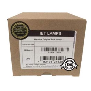 iet lamps - oem projector replacement lamp for mitsubishi ul7400u, wl7050u, wl7200u, xl7000u, xl7100u - 1 year wnty (power by philips)