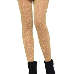 Leg Avenue womens Lurex Shimmer Tights. Costume Accessories, Gold, One Size US