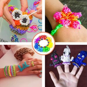 YITOHOP 12080+ Loom Bands Kit, Rubber Bands for Bracelet Making Kit DIY Art Craft Kit Girls &Boys Creativity Birthday Gift to Improve Imagination