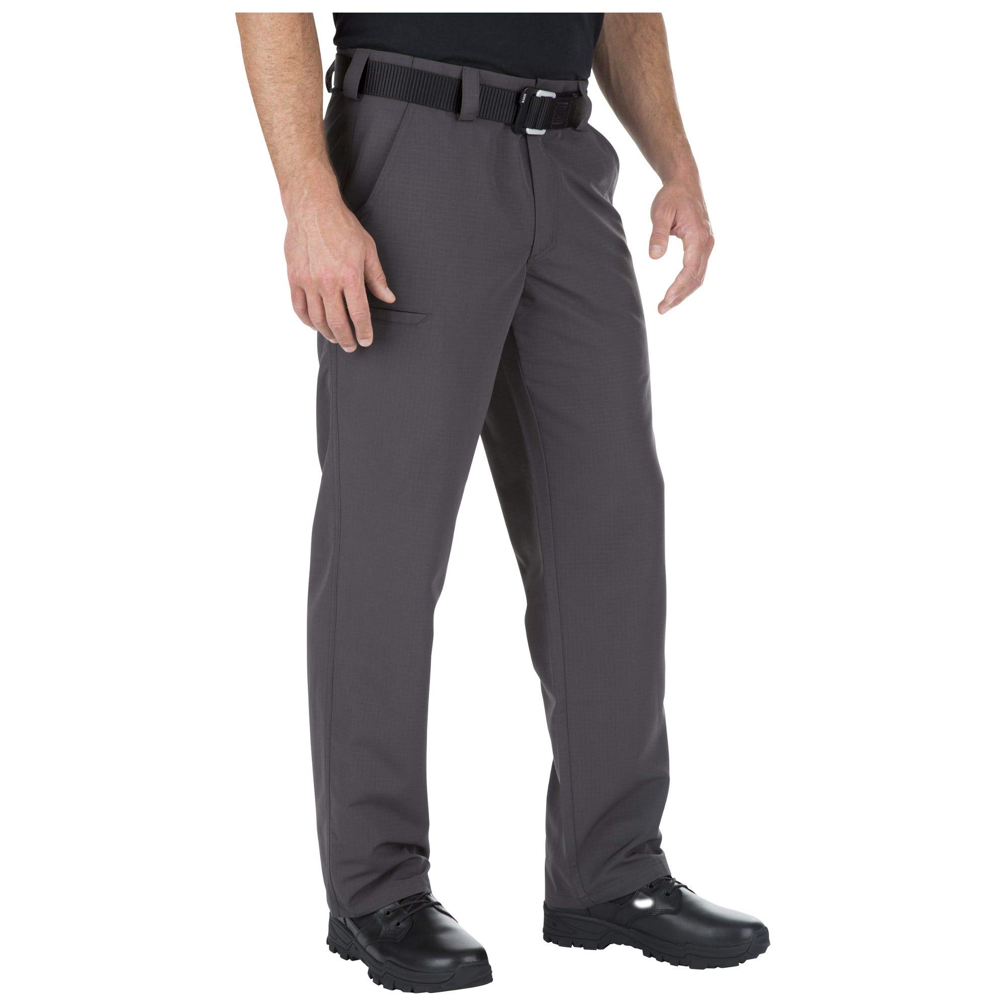 5.11 Tactical Fast-Tac Men's Urban Cargo Pants, Lightweight, Water Resistant Work Pants, Style 74461, Charcoal, 34W x 34L