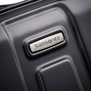 Samsonite Centric Hardside Expandable Luggage with Spinner Wheels, Black, Checked-Large 28-Inch