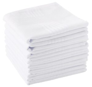 men's handkerchiefs 100% soft cotton white hankie hankerchieves