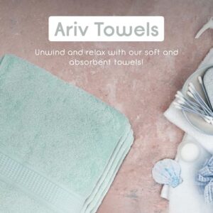 Ariv Towels 4-Piece Large Premium Bath Towels Set-Suitable for Sensitive Skin & Daily Use-Soft, Quick Drying & Highly Absorbent Towels for Bathroom, Gym, Hotel & Spa- 30" X 52"- Duck Egg