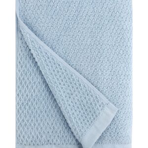 Everplush Diamond Jacquard Quick Dry Bath Towel, 1 Pack, Aquamarine (Light Blue)