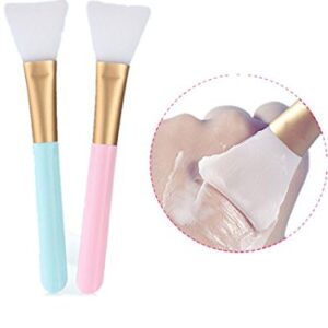 2 PCS Face Mask Beauty Tool Soft Silicone Facial Mud Mask, Brush Hairless Body Lotion And Butter Applicator