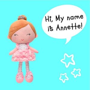 Baby Starters Plush Snuggle Buddy Baby Doll, Soft Annette Doll