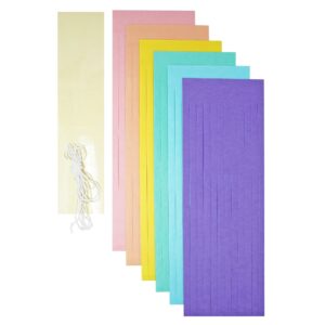 Tissue Paper Tassel DIY Party Garland Decor for All Events & Occasions - 20 Tassels Per Package (Rainbow Pastel)