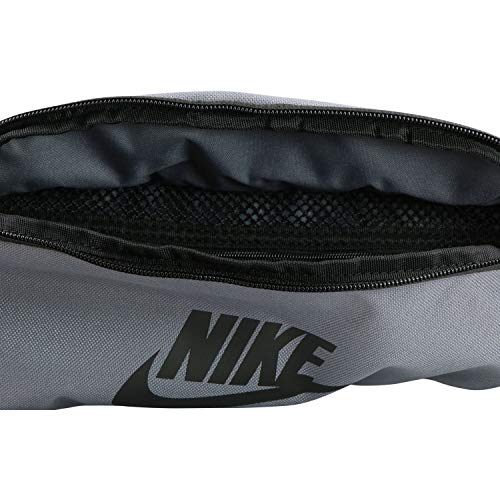 NIKE unisex-adult Heritage Hip Pack Bag, Gunsmoke/Black/Black, Misc