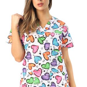 Just Love Women's Scrub Tops Scrubs 216V-28-3X