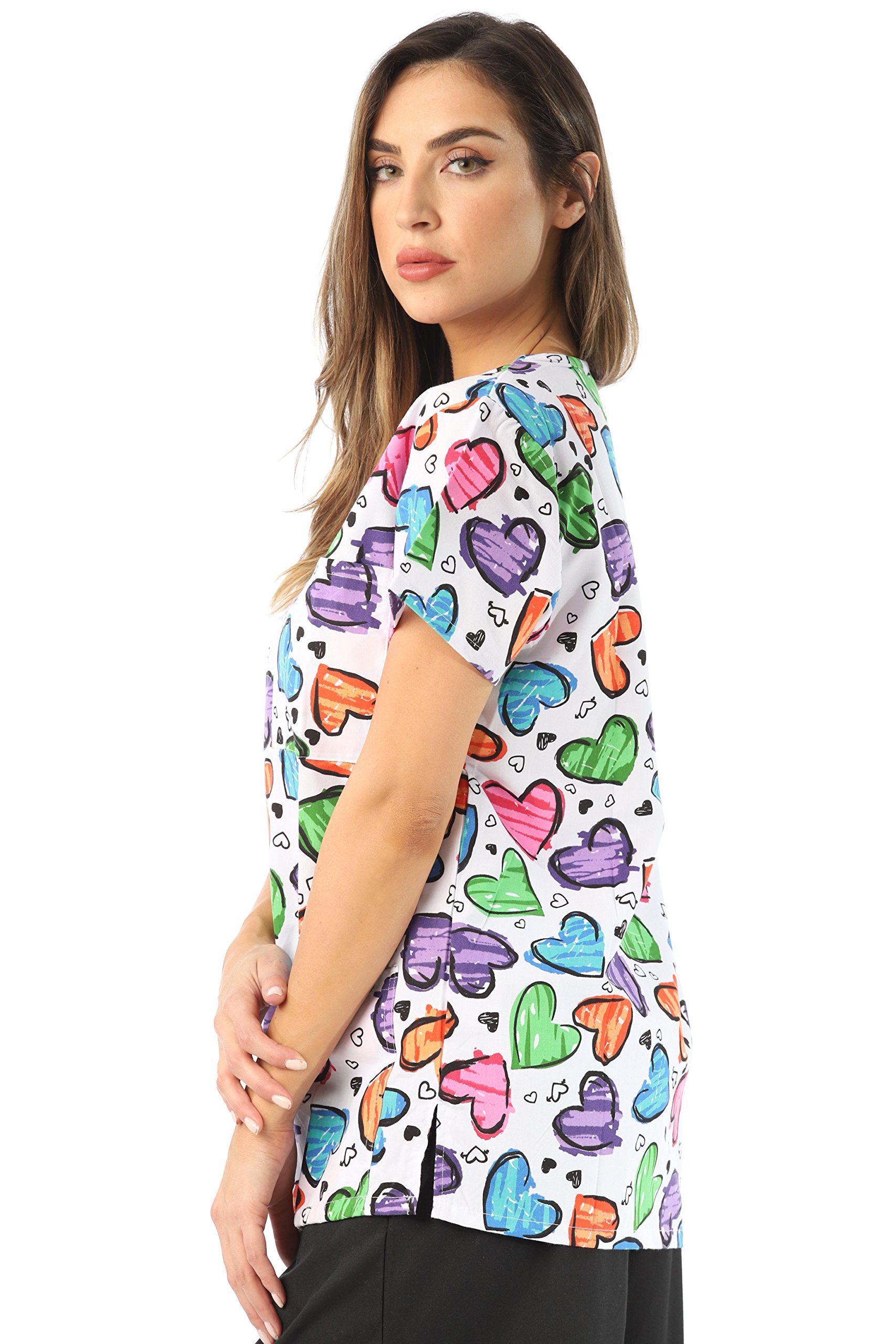 Just Love Women's Scrub Tops Scrubs 216V-28-3X