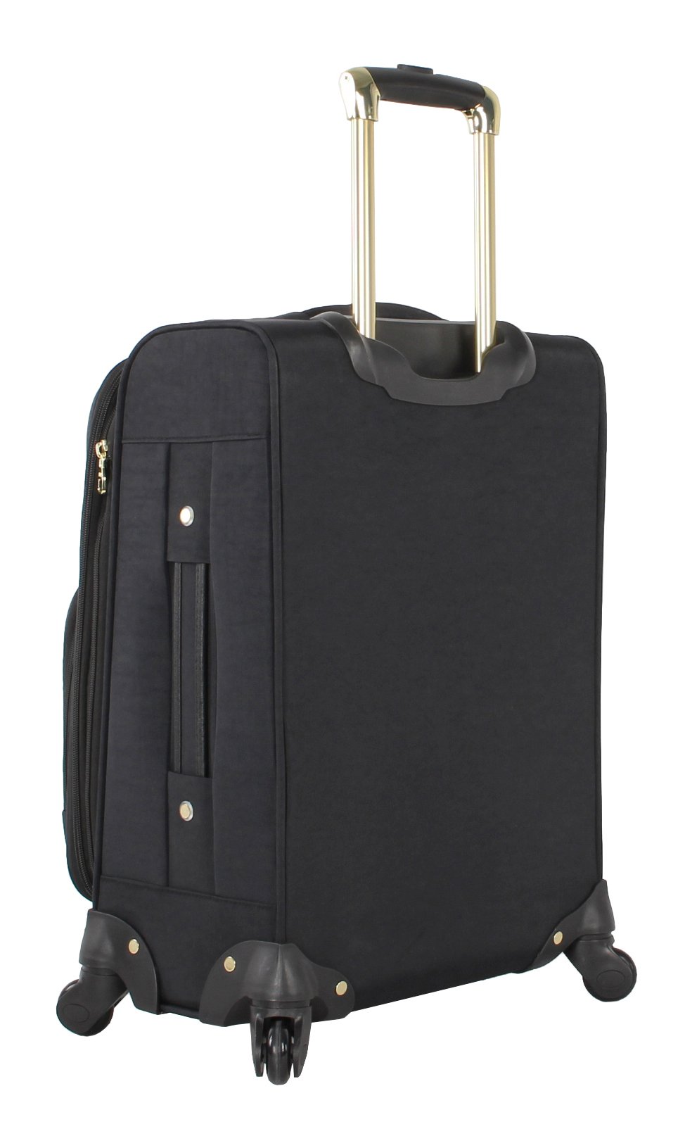 Steve Madden unisex-adult (luggage only) Carry on Bag with Spinner Wheels, Peek-a-boo Black, 20in