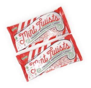 atkinson's mint twists crushed peppermint candy for baking 8 ounces (2 bags 16 oz)