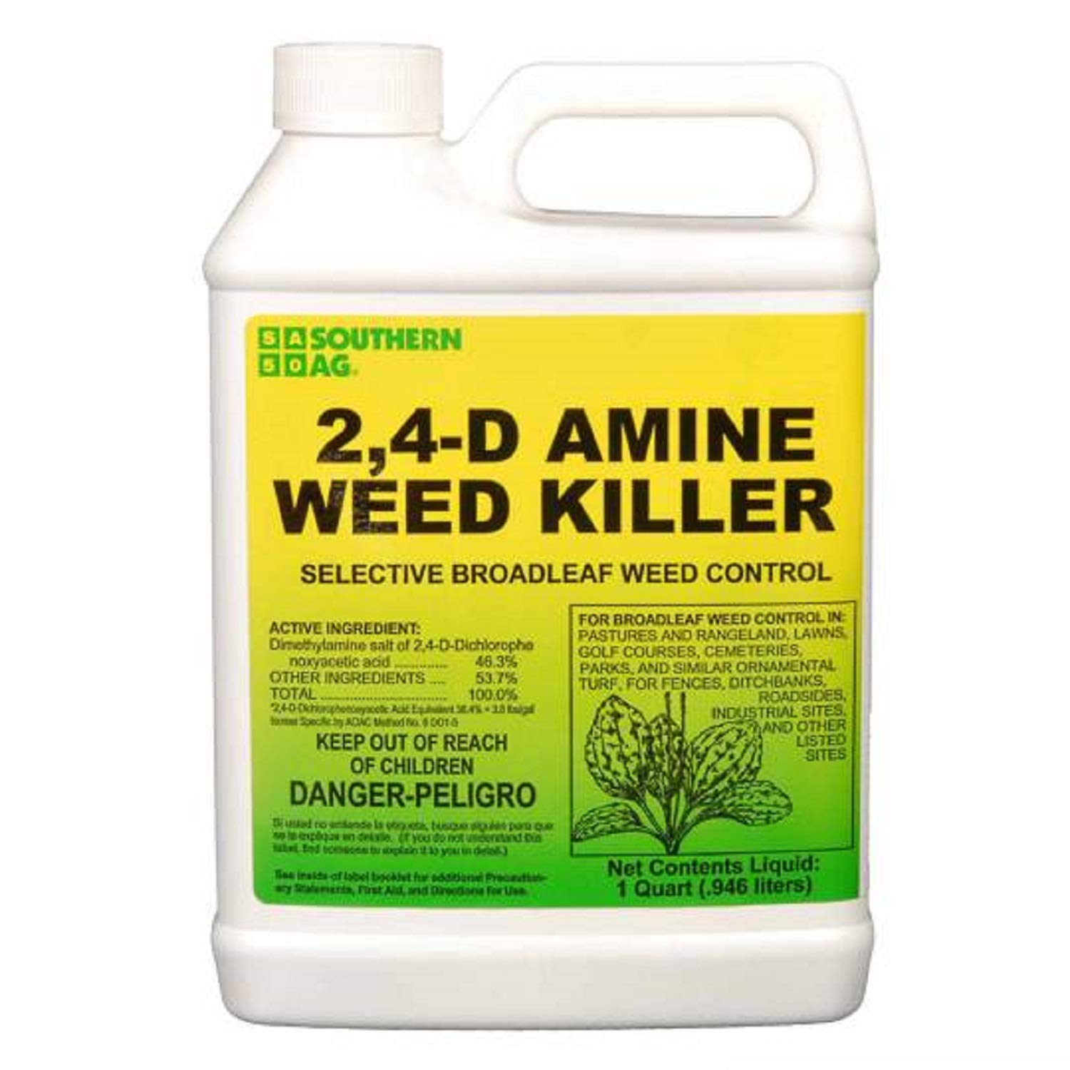 Albaugh, LLC 2;4-D Amine 4 - Herbicide - Active Dimethylamine Salt of 2,4-D 46.5% - 1 Quart by Growers Solution