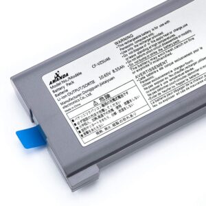 Amanda New Laptop Battery 9cell Replacement for Panasonic Toughbook Cf-30 Cf-31 Cf-53 CF-VZSU46 CF-VZSU46S CF-VZSU46U CF-VZSU46R CF-VZSU46AU CF-VZSU71U CF-VZSU72U 10.65V 8.55Ah