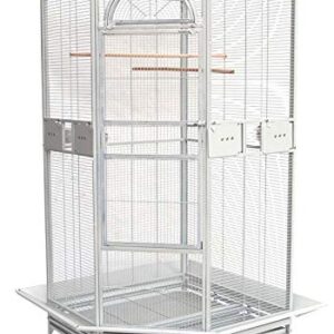 Extra Large Corner Flight Bird Rolling Cage for Cockatiel Aviary Canary Parakeet Budgies Parrot with Metal Seed Skirts