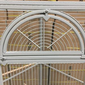 Extra Large Corner Flight Bird Rolling Cage for Cockatiel Aviary Canary Parakeet Budgies Parrot with Metal Seed Skirts