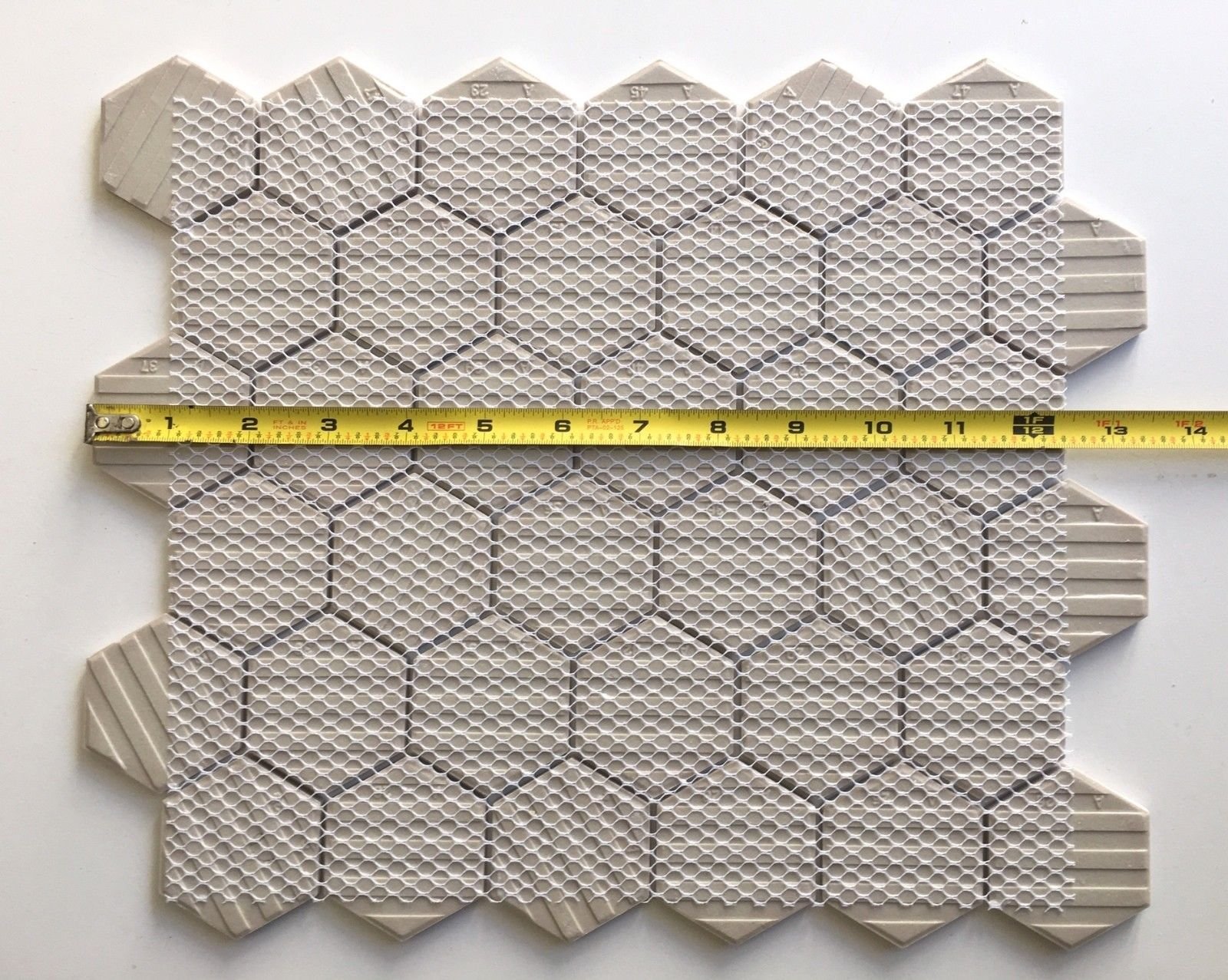 White 2" Hexagon Porcelain Mosaic Floor and Wall Backsplash Kitchen Bath