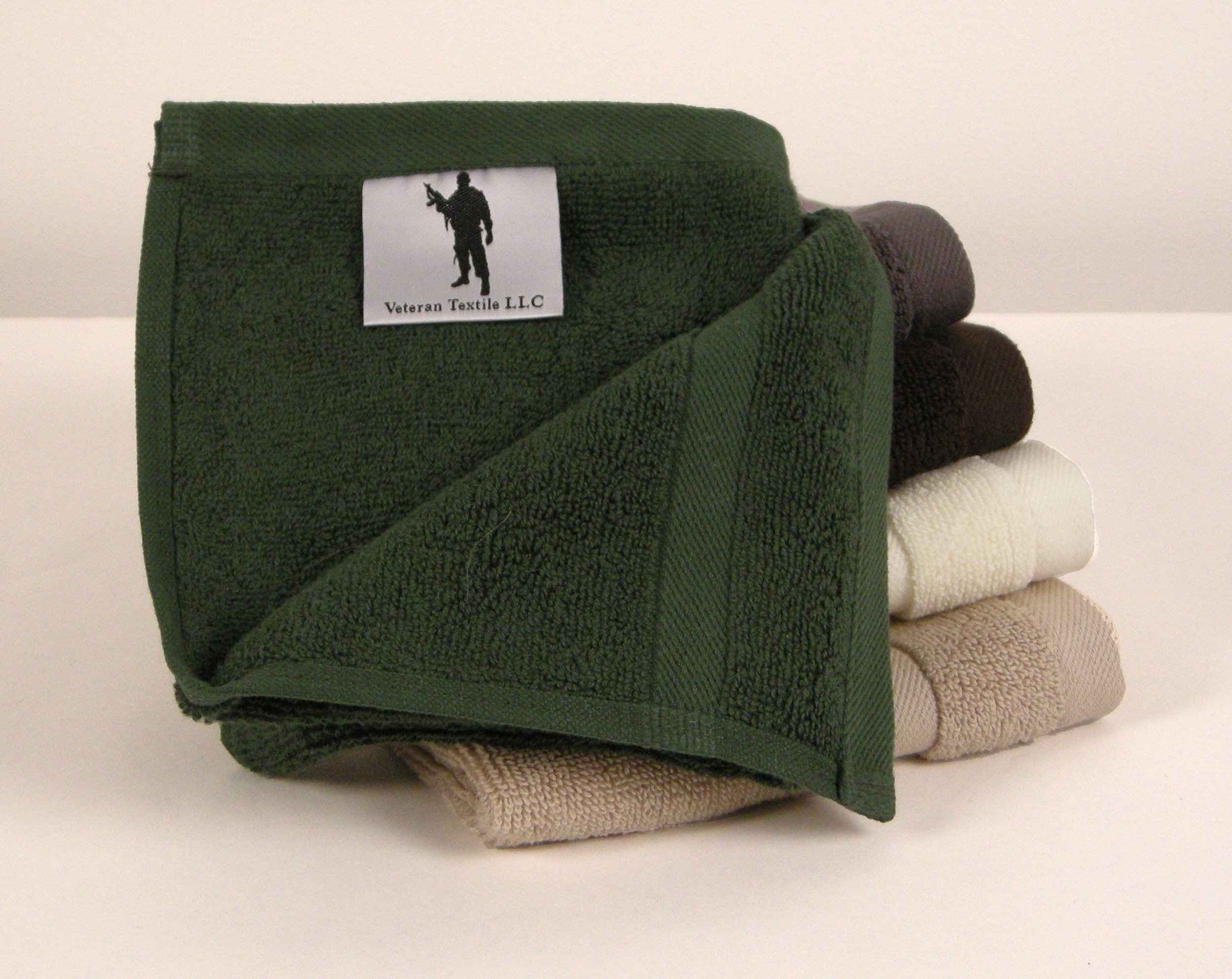 VETERAN TEXTILE LLC Luxury Hotel & Spa, Turkish COTTON,6 Pieces Towels Set, Max-Softness by Veteran Textile (DARK GREEN)