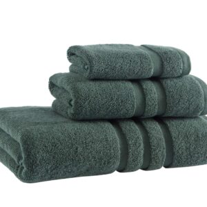 VETERAN TEXTILE LLC Luxury Hotel & Spa, Turkish COTTON,6 Pieces Towels Set, Max-Softness by Veteran Textile (DARK GREEN)