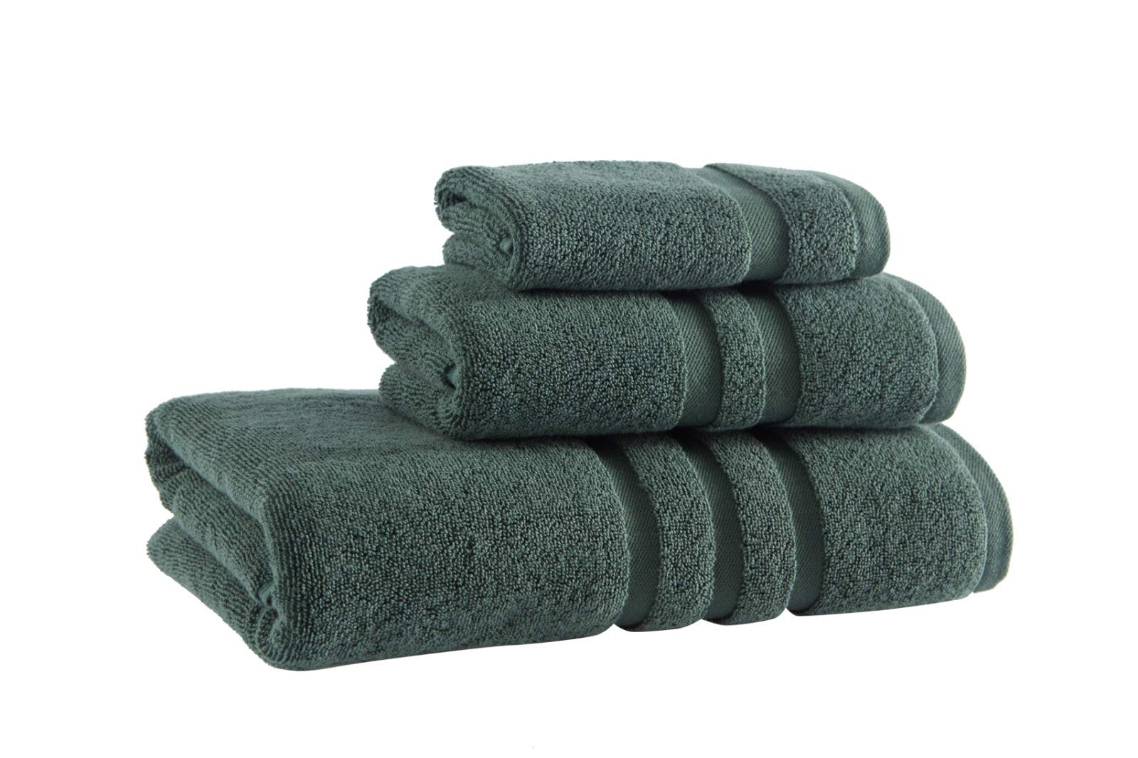 VETERAN TEXTILE LLC Luxury Hotel & Spa, Turkish COTTON,6 Pieces Towels Set, Max-Softness by Veteran Textile (DARK GREEN)