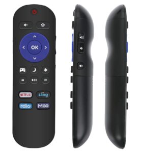 replace remote fit for insignia roku tv ns24er310na17 ns-32dr310na17 ns-39dr510na17 ns-50dr710na17 ns-40dr420na16 ns-40dr420na16b ns-43dr710na17 ns-48dr420na16 ns-48dr510na17 398gr10beby00u