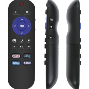 Replace Remote fit for INSIGNIA ROKU TV NS24ER310NA17 NS-32DR310NA17 NS-39DR510NA17 NS-50DR710NA17 NS-40DR420NA16 NS-40DR420NA16B NS-43DR710NA17 NS-48DR420NA16 NS-48DR510NA17 398GR10BEBY00U