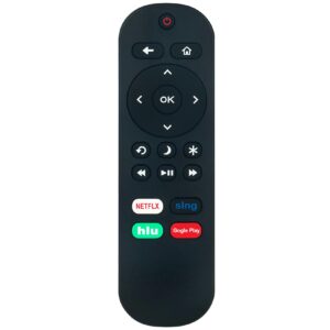 NS-RCRUS-17 Replace Remote fit for Insignia Roku TV NS-24ER310NA17 NS-65DR620NA18 NS-48DR510NA17 NS24ER310NA17 NS-32DR310NA17 NS-43DR710NA17 NS-55DR710NA17 NS-50DR710NA17 NS-43DR620NA18 NS-50DR620NA18