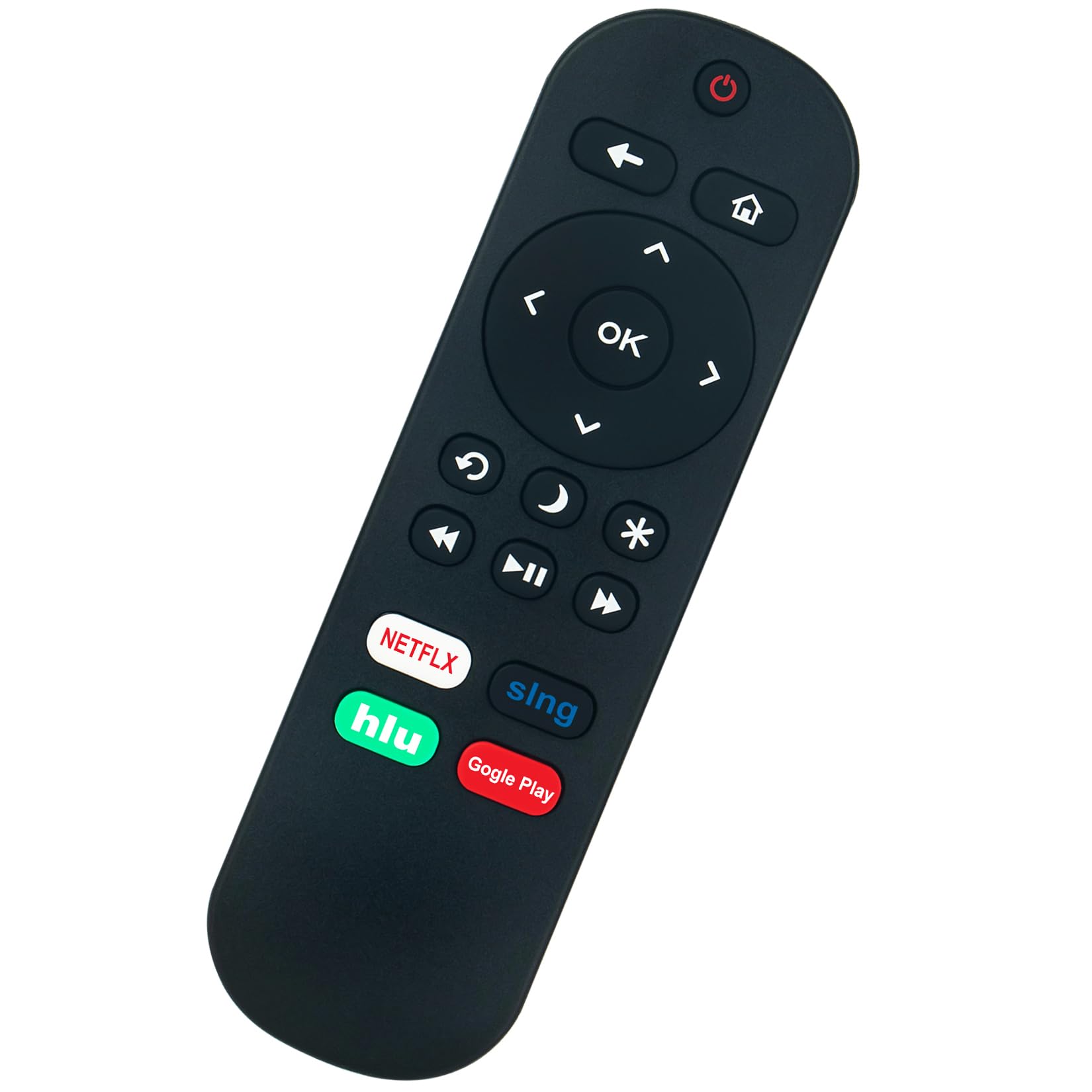 NS-RCRUS-17 Replace Remote fit for Insignia Roku TV NS-24ER310NA17 NS-65DR620NA18 NS-48DR510NA17 NS24ER310NA17 NS-32DR310NA17 NS-43DR710NA17 NS-55DR710NA17 NS-50DR710NA17 NS-43DR620NA18 NS-50DR620NA18