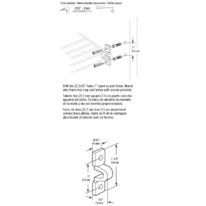 Prime-Line MP7018 Loop Clip, Fits Wire Shelves, Plastic Construction, White (12 Pack)