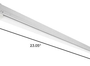 Lithonia Lighting MNSL L23 1LL 120V 40K 80CRI M6 White LED Strip Light, 120V, 2-Foot, 1-Light