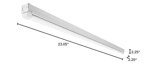 Lithonia Lighting MNSL L23 1LL 120V 40K 80CRI M6 White LED Strip Light, 120V, 2-Foot, 1-Light